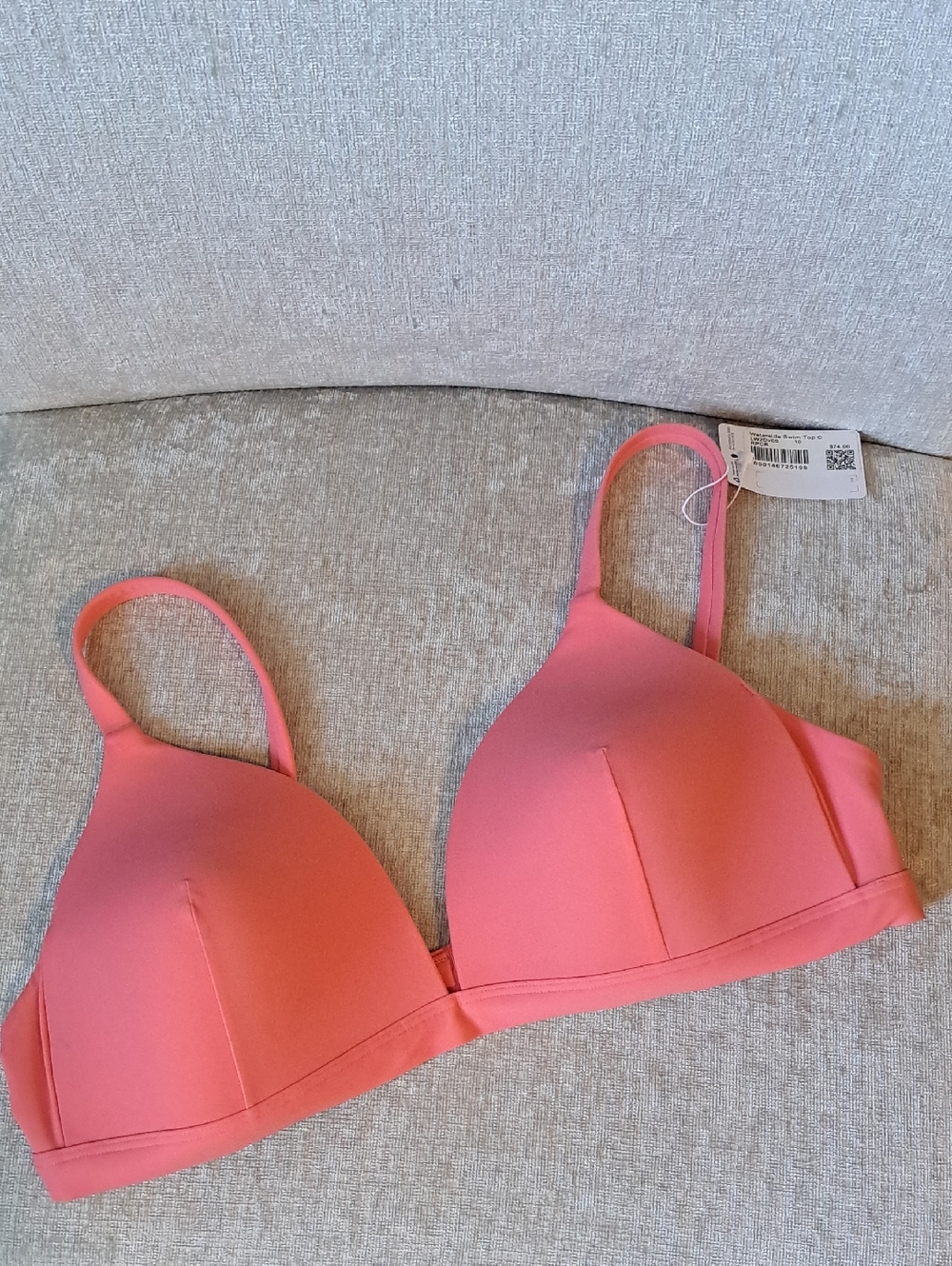 Lulu Bikini Top - Coral Pink - Sz 10